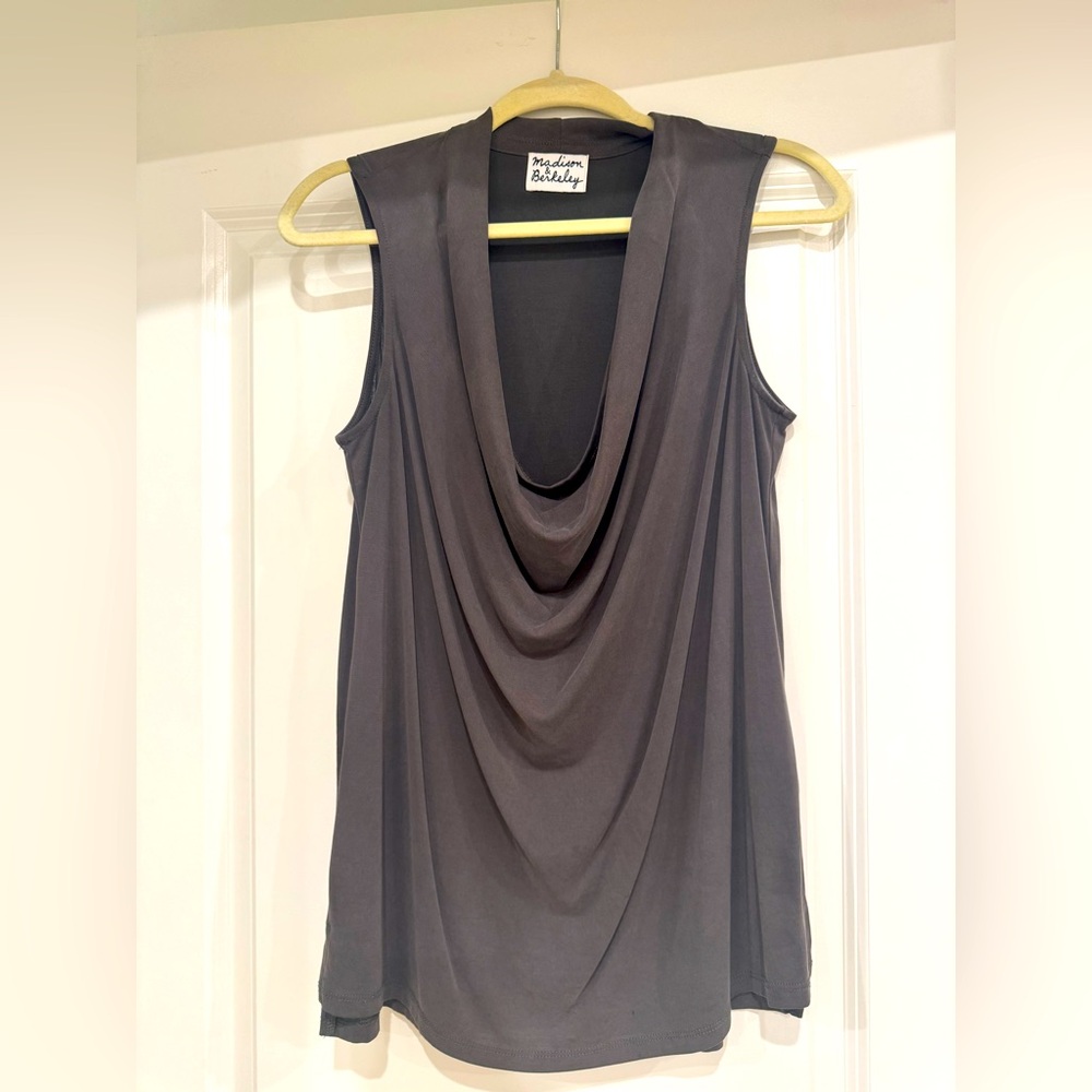 Madison & Berkeley Cowl Neck Tank – Size M (Elegant & Comfy)
